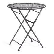 Стол Patio (PL08-11139) стальной сплав, черный, 70х75см