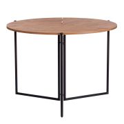 Стол складывающийся YOOP (mod. 1212) ЛДСП+меламин/металл, 100 x 100 x 72 см, сосна/чёрный