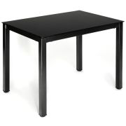 Стол VALIO ( mod. DT1165-1 ) металл/стекло, 100*70*75 см, черный