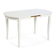 Стол раскладной Modena (MD-T4EX) дерево гевея/мдф, 100+29х75х75 см, ivory white (слоновая кость 2-5)