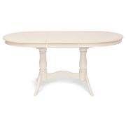 Стол раскладной Eva (EV-T4EX) дерево гевея/мдф, 120+39х80х75см, ivory white (слоновая кость 2-5)