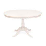 Стол раскладной Siena ( SA-T4EX) дерево гевея/мдф, 90+30х90х75см, ivory white (слоновая кость 2-5)