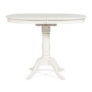 Стол раскладной Solerno (ME-T4EX) дерево гевея/мдф, 70х100+29х75см, ivory white (слоновая кость 2-5)