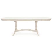Стол раскладной Siena ( SA-T6EX2L ) дерево гевея/мдф, 150+35+35х80х75см, ivory white (слоновая кость 2-5)