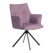 Кресло Lutz/Луц опора 360, велюр/букле, VT shape wood rose