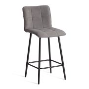 Полубарный стул Bari/Бари велюр, серый, 29, 42х55х99 см