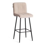 Барный стул Medeo/Медео велюр, бежевый, 7, 45х56х113 см