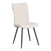 Стул обеденный Monte Carlo (2 шт. в упаковке) TREND, велюр, молочный/черный, 4, 49х51х93 см