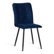 Стул обеденный Bari (2 шт. в упаковке) LT, велюр, Blue (синий), 41х55х89 см