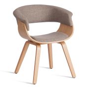 Стул VIMTA (mod.8021) дерево / ткань, 69х56х77 см, натуральный/бежевый, Aimcasa 5