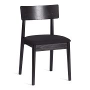 Стул THOR дерево вяз/ткань лен, черный/черный лен, 50х48х81,5 см