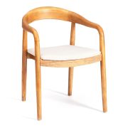 Стул BALDUR дерево вяз/ткань лен, груша№3/бежевый лен, 49х52х76,5 см