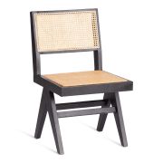 Стул LOKI дерево вяз/ротанг, 51х44х86 см, черный