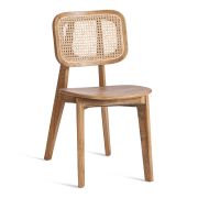 Стул ODIN дерево вяз/ротанг, Груша (№3), 42х45х78 см