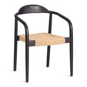 Стул MIDGARD дерево вяз/бечевка, черный, 50х51х78,5 см