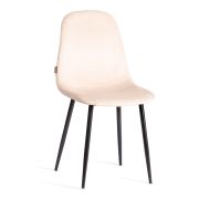 Стул BREEZE (mod. JSC-58) Велюр/металл , 44 х 53 х 86 см, creamy (кремовый) HLR 5 / черный