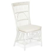 Стул Secret De Maison RIVIERA с подушкой натуральный ротанг, 101х53х61см, белый+натуральный дистресс