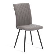 Стул обеденный Monte Carlo флок , серый/черный, 29, 49х51х93 см