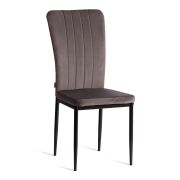 Стул VERTER (mod. BC577-DC) / 1 шт. в упаковке металл, флок, 41 х 52 х 95 см, Dark grey (темно-серый) HLR24 / черный