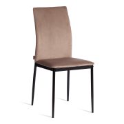 Стул CAPRI (mod. BC565-DC) / 1 шт. в упаковке металл, флок, 43 х 53 х 92 см, Beige (бежевый) HLR8 / черный