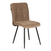 Стул обеденный Medeo велюр, 47х56х89, бежевый/черный, (Porsche 5)
