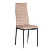 Стул Easy (mod. 24-1) / 1 шт. в упаковке металл, вельвет, 49 х 41 х 98 см, Beige (бежевый) HLR8 / черный