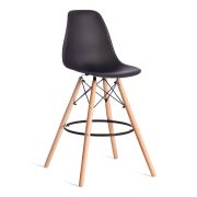 Стул барный Cindy Bar Chair (mod. 80-1) / 1 шт. в упаковке дерево бук/металл/пластик, 50 х 51 х 109 см, Black (Черный) 3010/ натуральный