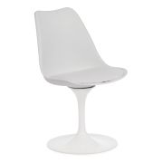 Стул TULIP FASHION CHAIR (mod.109) / 1 шт. в упаковке металл/пластик/PU, 48 x 55 x 81см, белый / белый