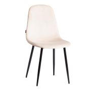 Стул BREEZE (mod. JSC-58) / 2 шт. в упаковке Велюр/металл , 44 х 53 х 86 см, beige (бежевый) HLR2 / черный