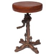 Стул Secret De Maison MENDOZ ( mod. 14522 ) металл/кожа буйвола, 52/74хD32см