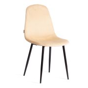 Стул BREEZE (mod. JSC-58) / 2 шт. в упаковке Велюр/металл , 44 х 53 х 86 см, sandy (песочный) HLR6 / черный