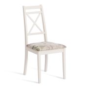 Стул Picasso ( PC-SC ) дерево гевея, 45х53х97см, ivory white (слоновая кость 2-5), Ткань Прованс № 13