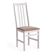 Стул SWEDEN Многослойная фанера, 41*40*99 см, white, ткань бежевая (Ford William 7)