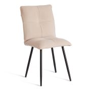 Стул обеденный Sweet LT, флок , бежевый/черный, 7, 41х55х88 см