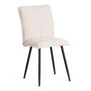 Стул обеденный Sweet LT, флок , молочный/черный, 4, 41х55х88 см