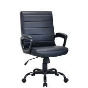 Кресло BRABIX «Win MG-353», кожзаменитель, разборное пятилучие, черное, 532981