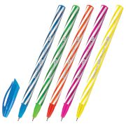 Ручка шариковая масляная BRAUBERG KIDS «TWIST», СИНЯЯ, корпус ассорти, пишущий узел 0,7 мм, линия письма 0,35 мм, 144104