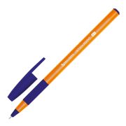 Ручка шариковая с грипом BRAUBERG «i-STICK POINT ORANGE», СИНЯЯ, пишущий узел 0,7 мм, линия письма 0,35 мм, 144386