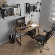 GUTTA Стол письменный 76х111х68 см - коричневый - чёрный