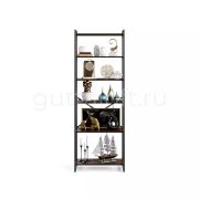 GUTTA Стеллаж 196х69х34 см с шестью полками - коричневый - чёрный