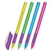 Ручка шариковая масляная с грипом BRAUBERG «Extra Glide GT Color», СИНЯЯ, трехгранная, игольчатый наконечник 0,7 мм, линия 0,5 мм, 144264