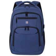 Рюкзак HEIKKI SECURE (ХЕЙКИ) универсальный, отделение для ноутбука, синий, 46x31x19 см, 273896