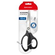 Ножницы BRAUBERG «BOMB», 210 мм, графитовый цвет, 2-сторонняя заточка, эргономичные, 238856