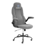 Кресло BAZUKA metalBL велюр, серый, 29