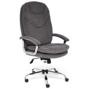 Кресло SOFTY LUX флок , серый, 29