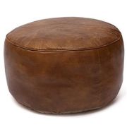 Пуф Secret De Maison SELBY ( mod. 606 ) кожа буйвола, 48 х 48 х 24, Античный светлый