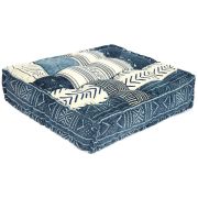 Модуль мягкий Secret De Maison BASCO (mod. MA-110) cotton Kilim, 80х80х20см, синий