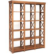 Шкаф книжный Secret de Maison SCHLOSS (mod. G04400) дерево акация, 150х41х200см, хела натуральный винтаж