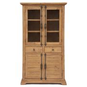 Витрина большая Secret De Maison AVIGNON ( mod. PRO-L04 ) дерево акация, 195х110х45см, Натуральный (Brushed Ash color)