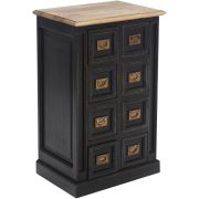 Тумба Secret de Maison BLACK LABEL (mod. WA-0034) дерево акация, манго, мдф, 56x40x89 см, черный/натуральный